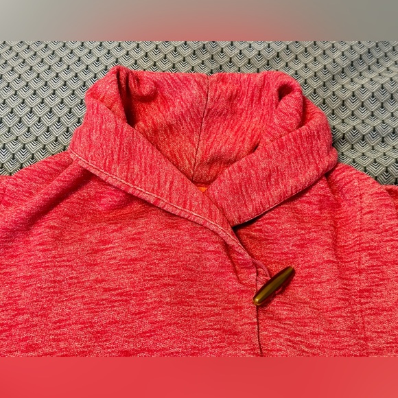 North Face Pink Heather Fallgrove Wrap Sweater Size M - Picture 5 of 11
